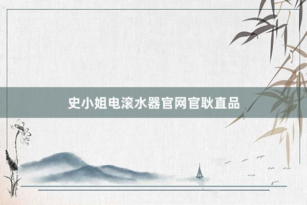 史小姐电滚水器官网官耿直品